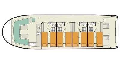Charter a 14.97m 4 Cabin House Boat in Portiragnes