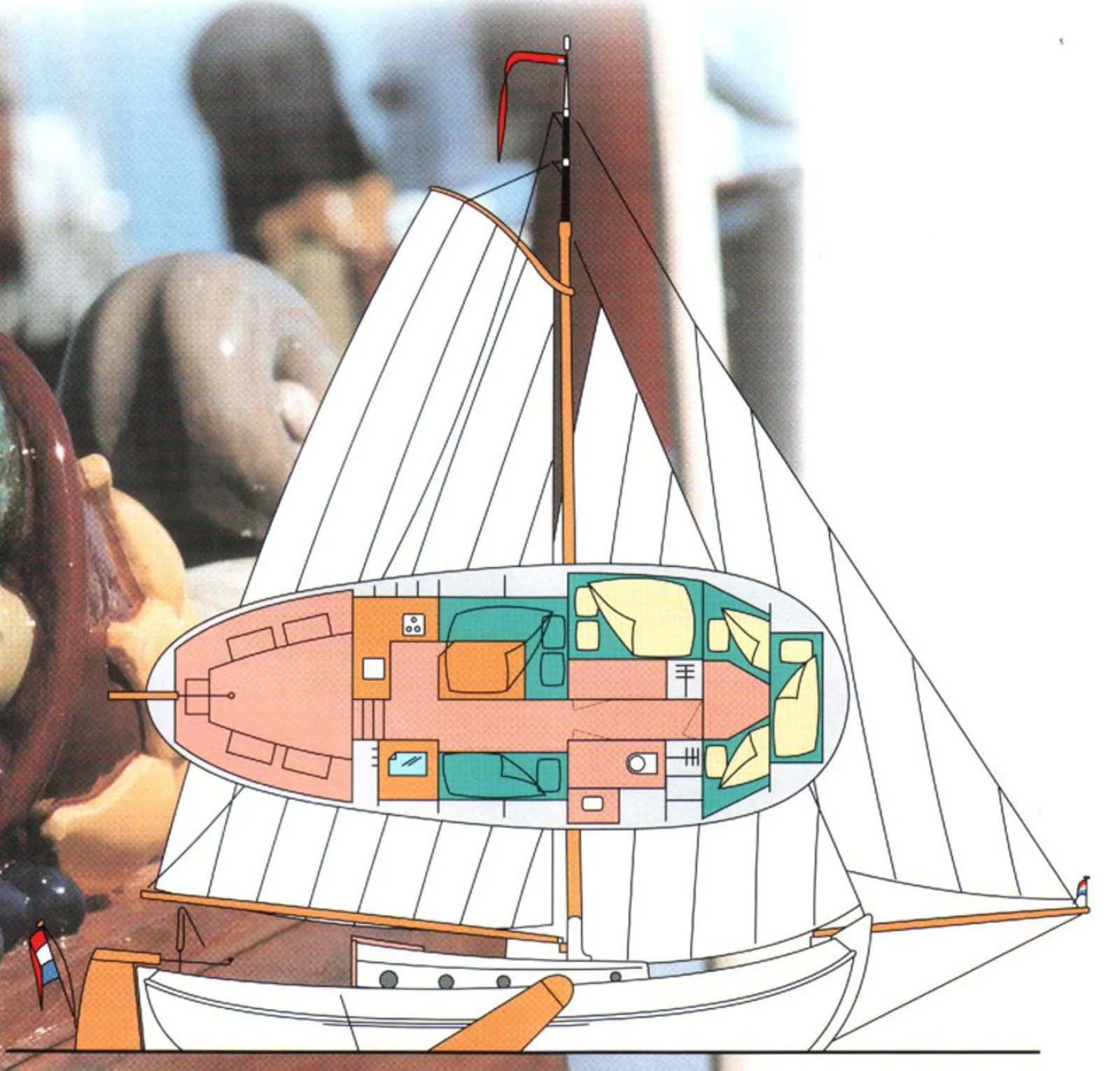 Rent a 11m 2 Cabin Sailing Yacht in Heeg