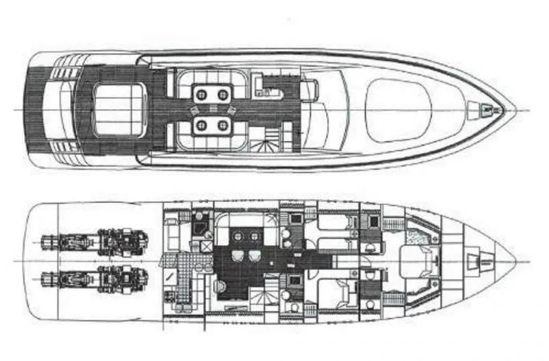 Explore Marseille on a 23.96m 3 Cabin Motor Yacht Rental