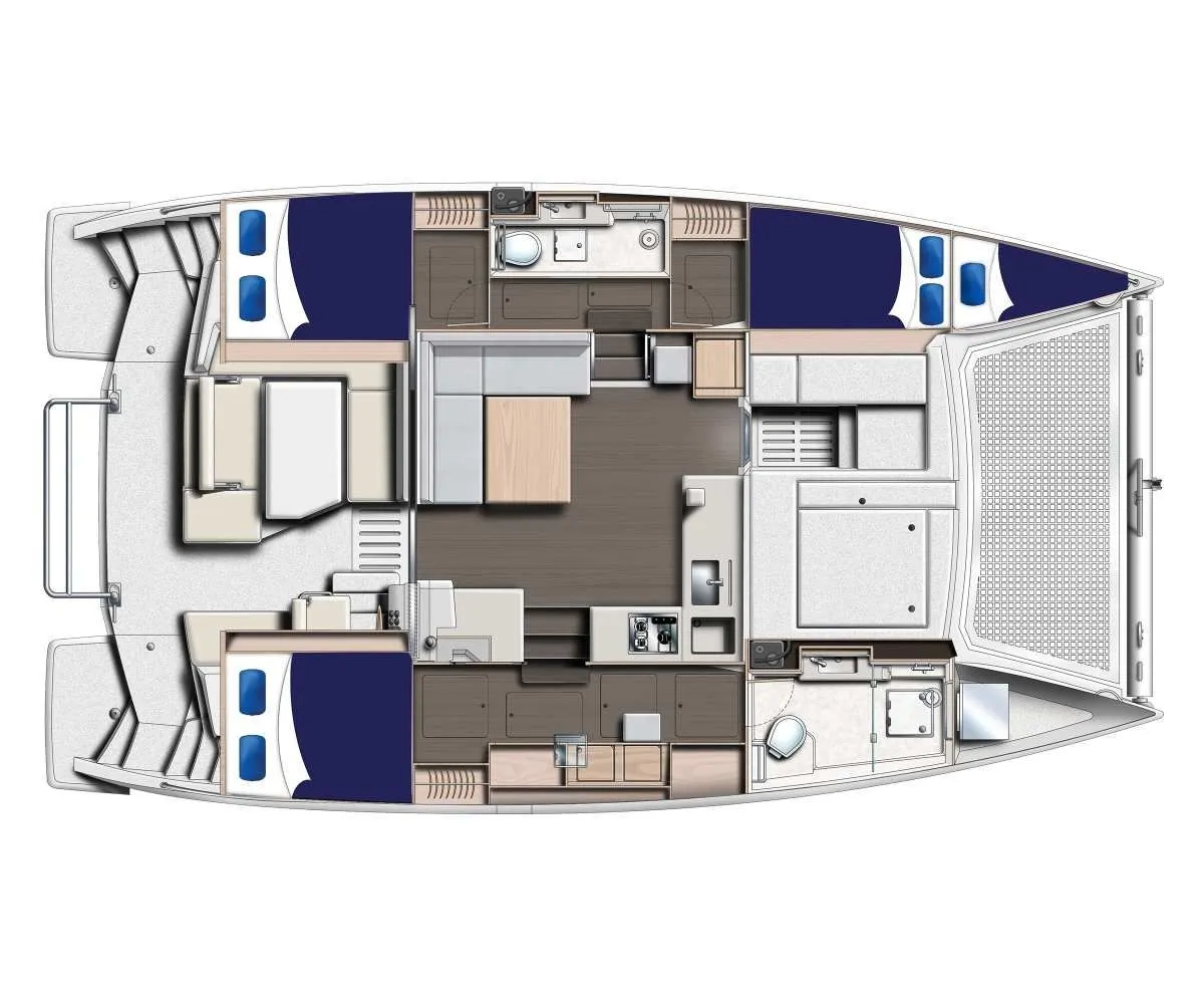 Explore Saint George's on a 11.99m 3 Cabin Catamaran Rental