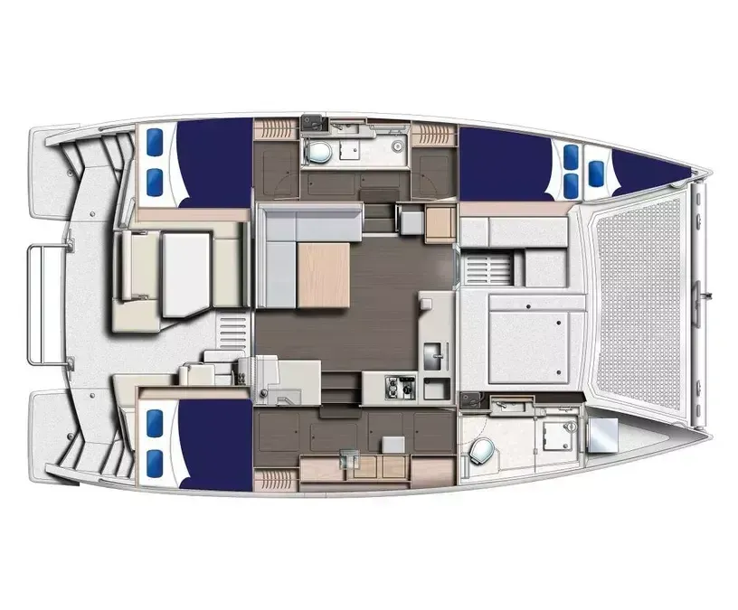 Charter a 11.99m Leopard 40 in Uturoa