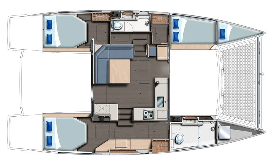 11.97m Hyeres Leopard 40 Catamaran Hire