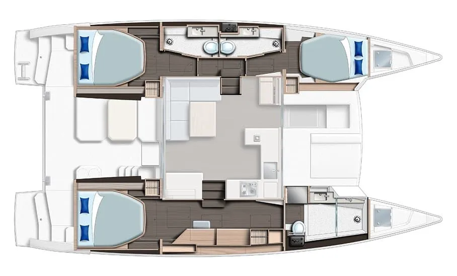 Charter a 12.67m Catamaran Leopard 42 in Rodney Bay Village