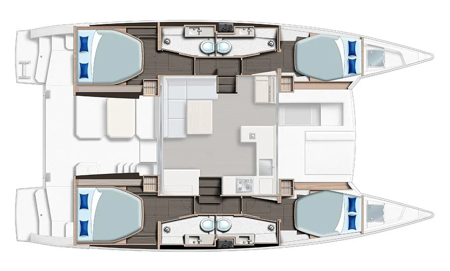 12.67m Procida Catamaran Leopard 42 Hire