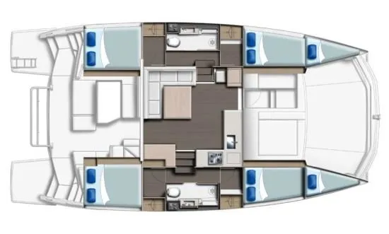 Charter a 13m Power Catamaran Leopard 43 in Cartagena de Indias