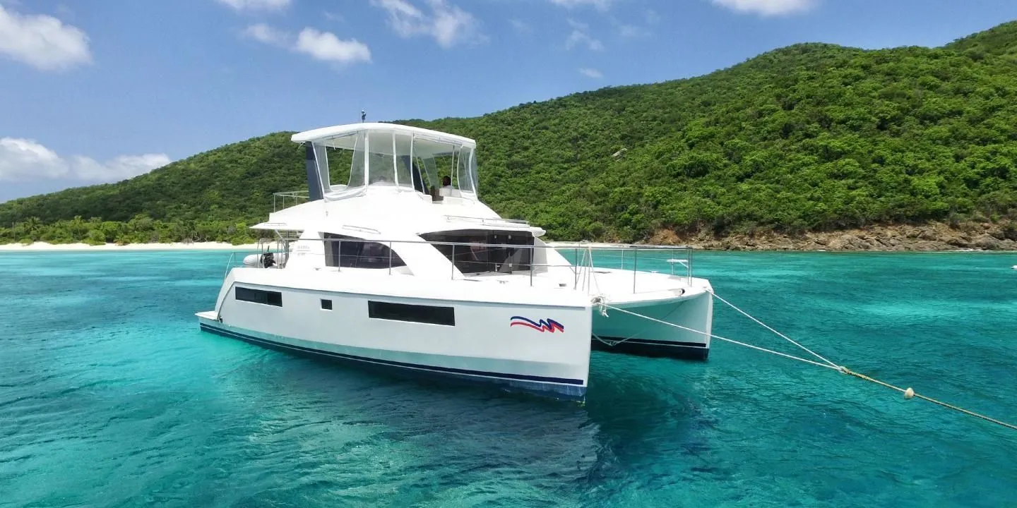 Rent a 13m 3 Cabin Power Catamaran in Tortola