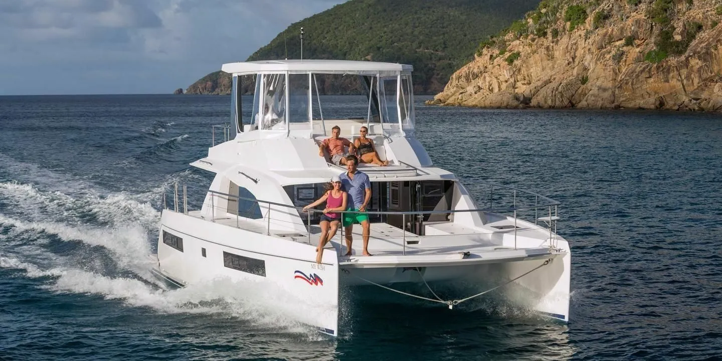 Charter a 13m Leopard 43 PC Power Catamaran in Marina