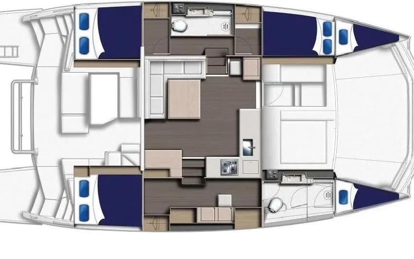 Explore Cartagena de Indias on a 13.1m Rental Power Catamaran Leopard 433