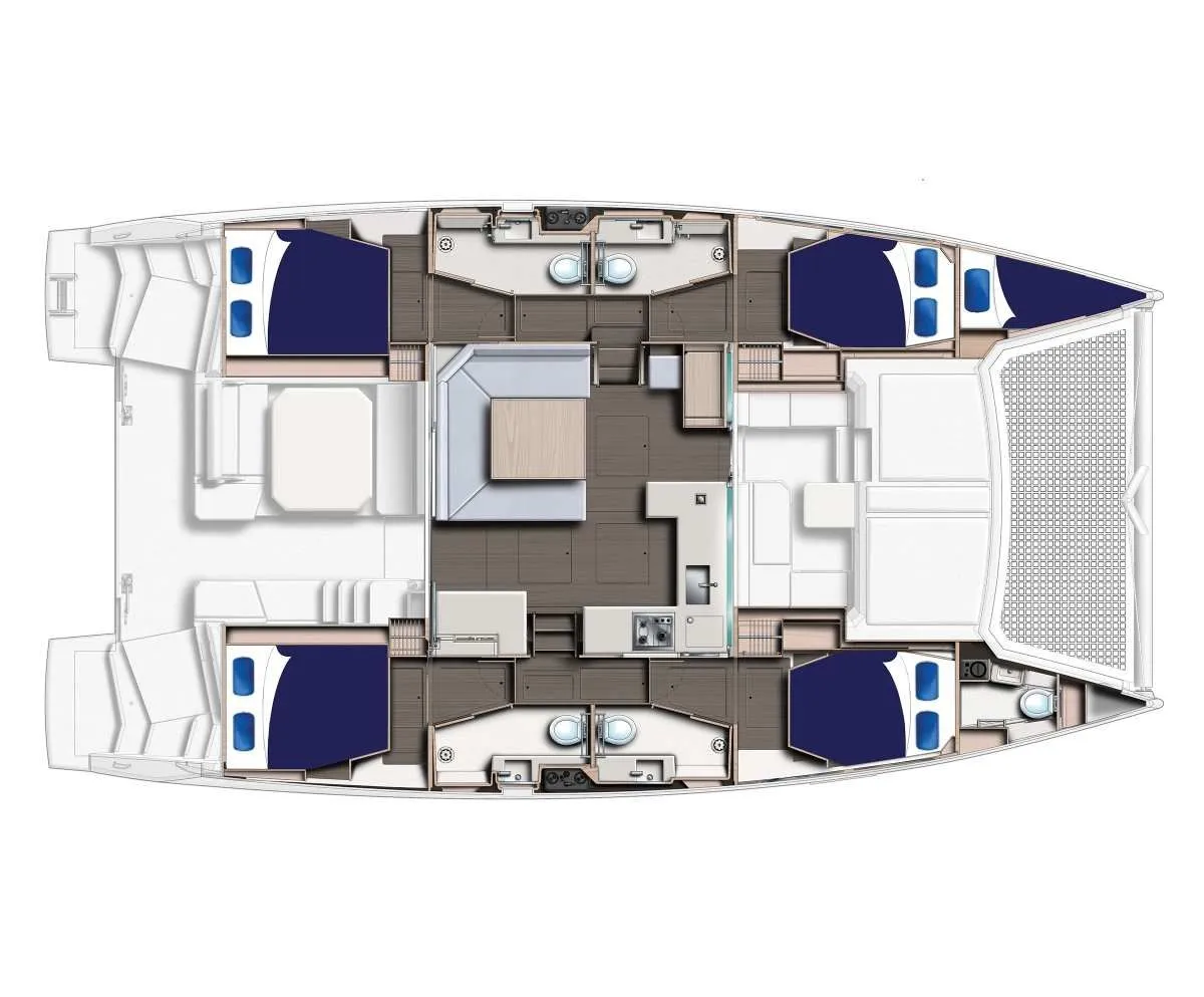 13.72m Uturoa Catamaran Hire