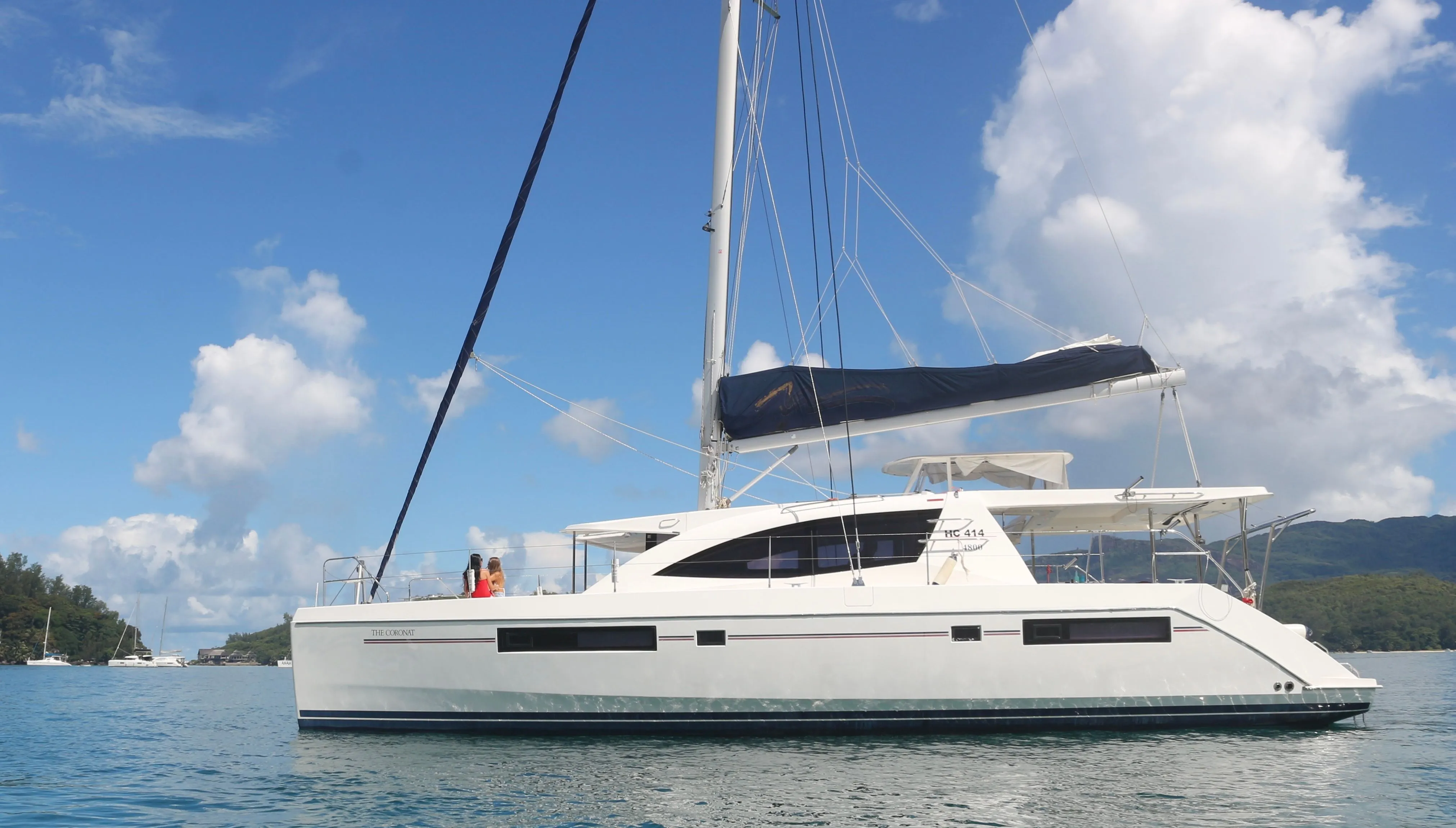 Explore Eden Island on a 14.75m 4 Cabin Catamaran Rental