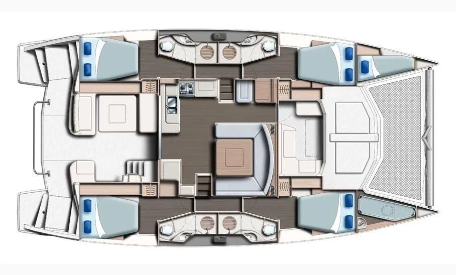 Explore Eden Island on a 14.75m 4 Cabin Catamaran Rental