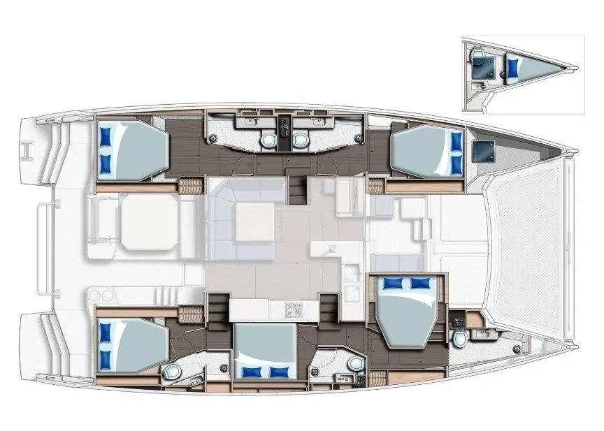 Explore Split on a 15.4m Leopard 50 Catamaran Rental