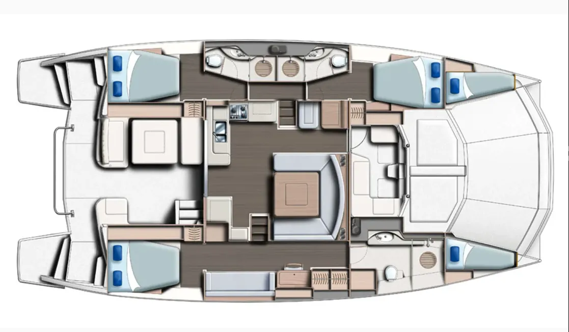 15.54m Cancún Leopard 51 PC Hire