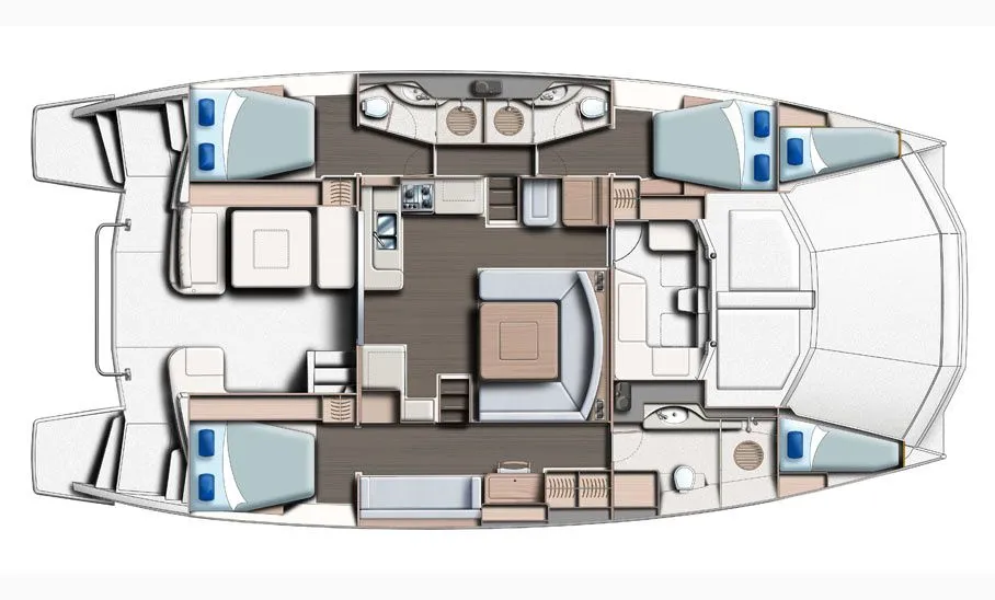 Charter a 15.54m 3 Cabin Power Catamaran in Cartagena de Indias
