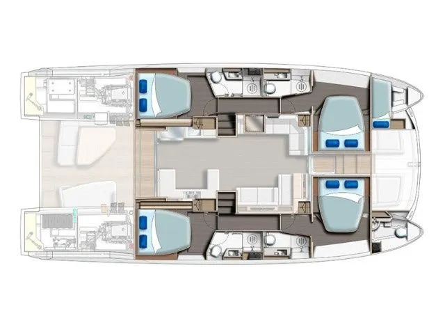 Charter a 16.19m 3 Cabin Power Catamaran in Kastela
