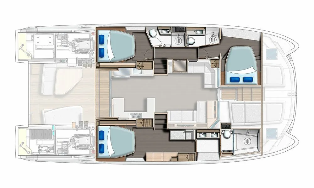 Rent a 16.2m Leopard 53 Power Catamaran in Porto Vecchio