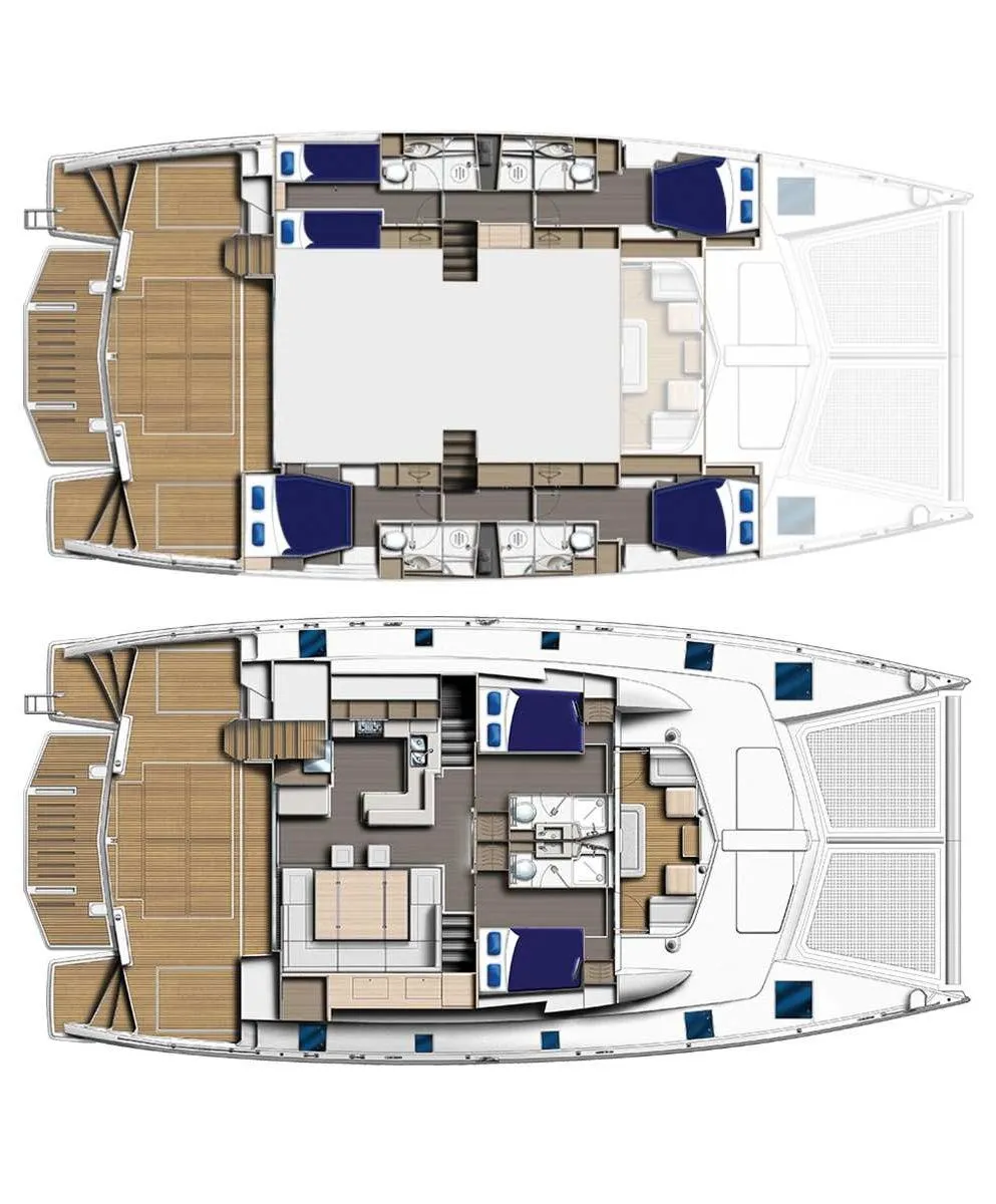 Explore Rodney Bay Village on a 17.59m Rental Catamaran