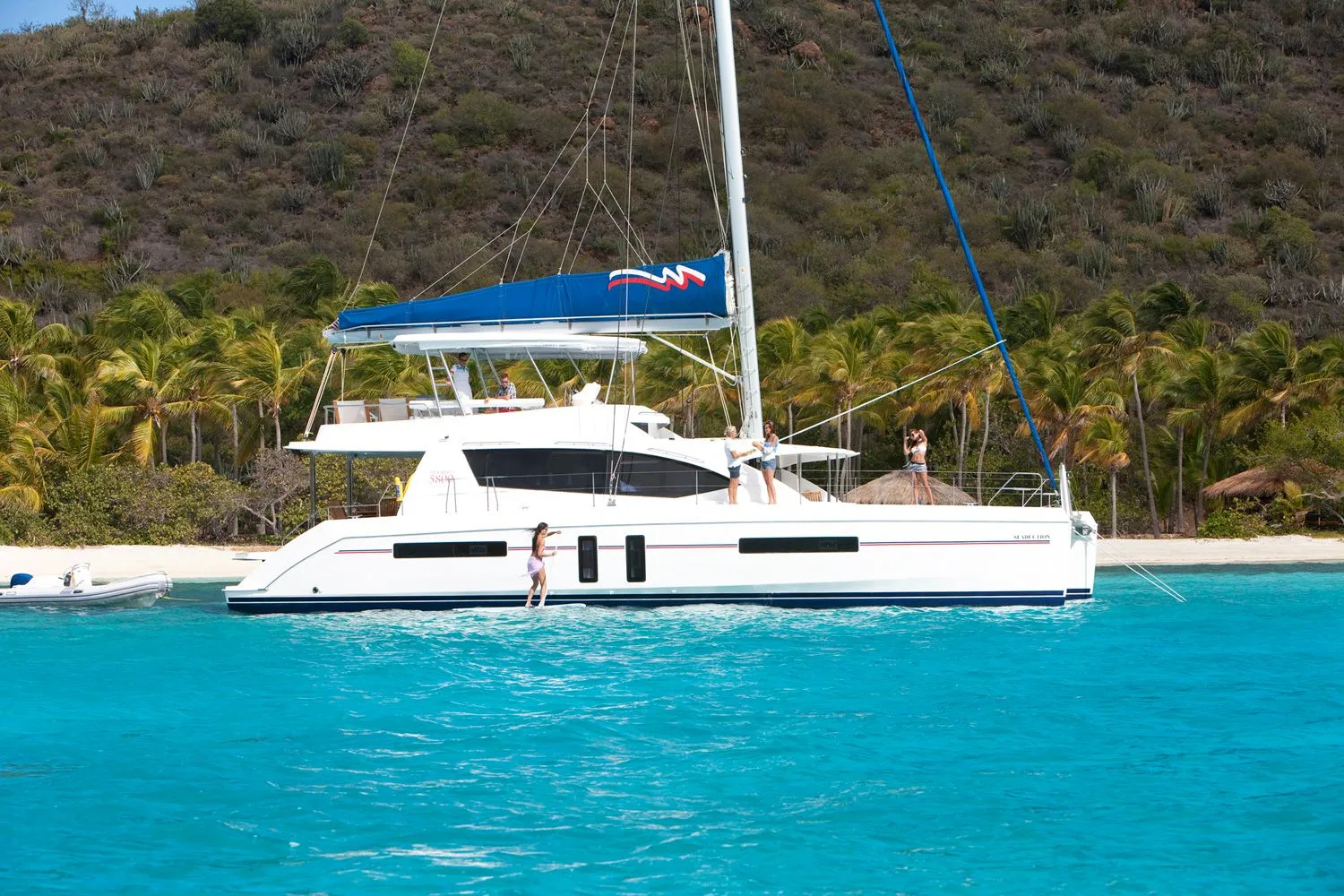 Explore Rodney Bay Village on a 17.59m Rental Catamaran