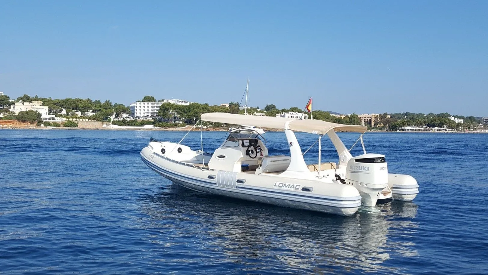 Rent a 8m Boat in Santa Eularia des Riu