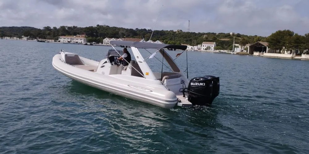 Explore Mahón on a 9m Maestrale 860 Motor Boat Rental