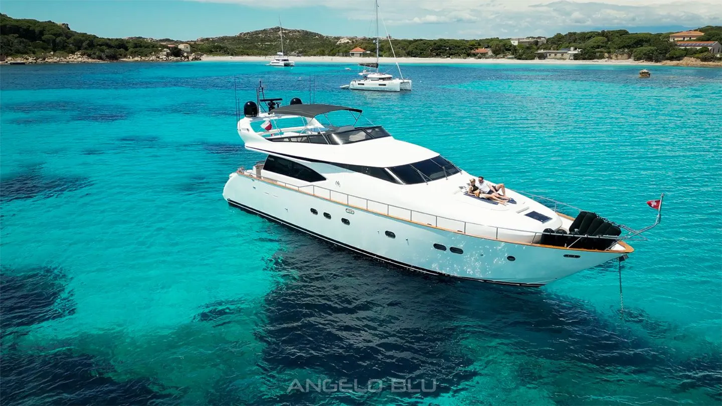 Explore Cannigione on a 22.5m Rental Motor Yacht Maiora 20 S