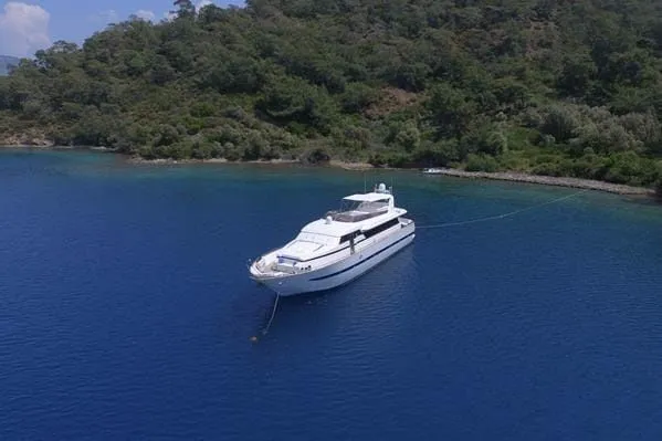 Explore Marmaris on a 27m 4 Cabin Motor Yacht Rental