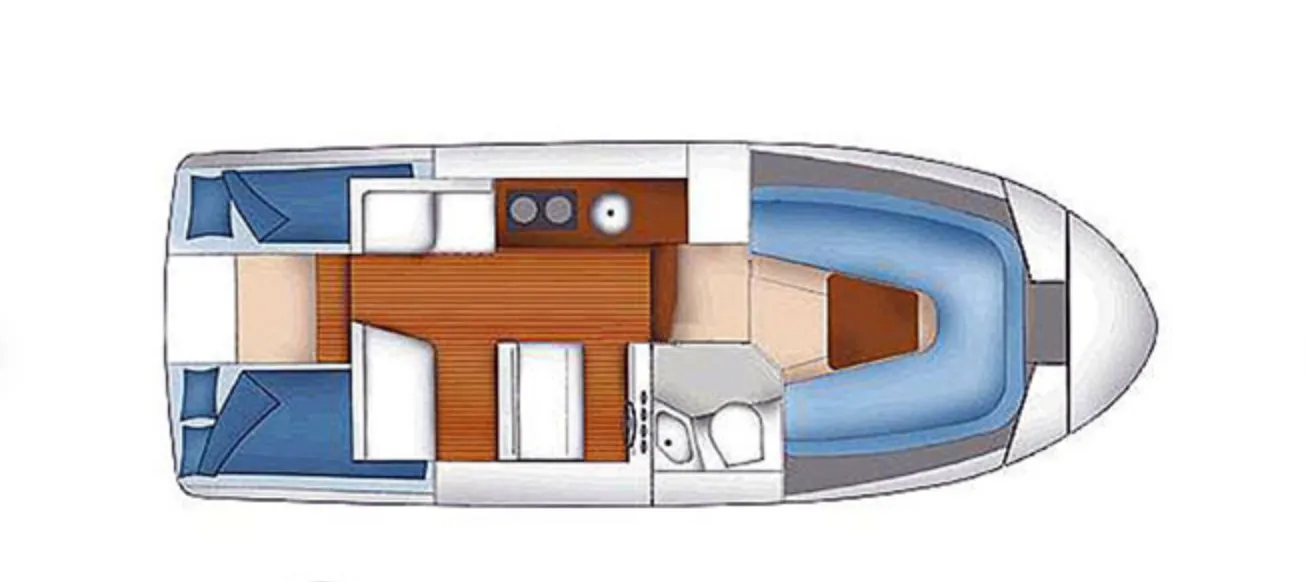 8.95m Wolfsbruch 2 Cabin Motor Yacht Hire