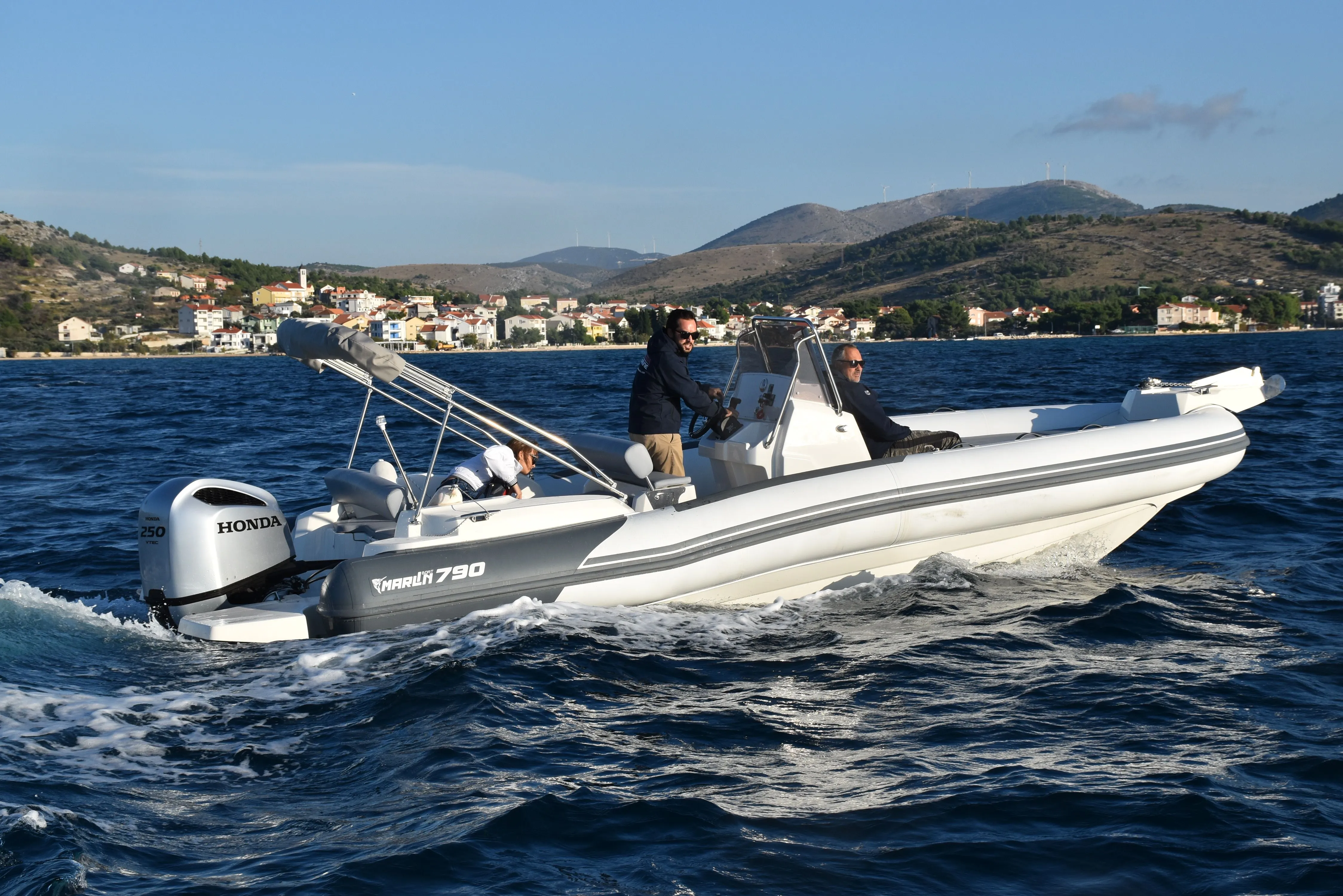 Explore Trogir on a 7.9m Marlin 790 Motor Boat Rental