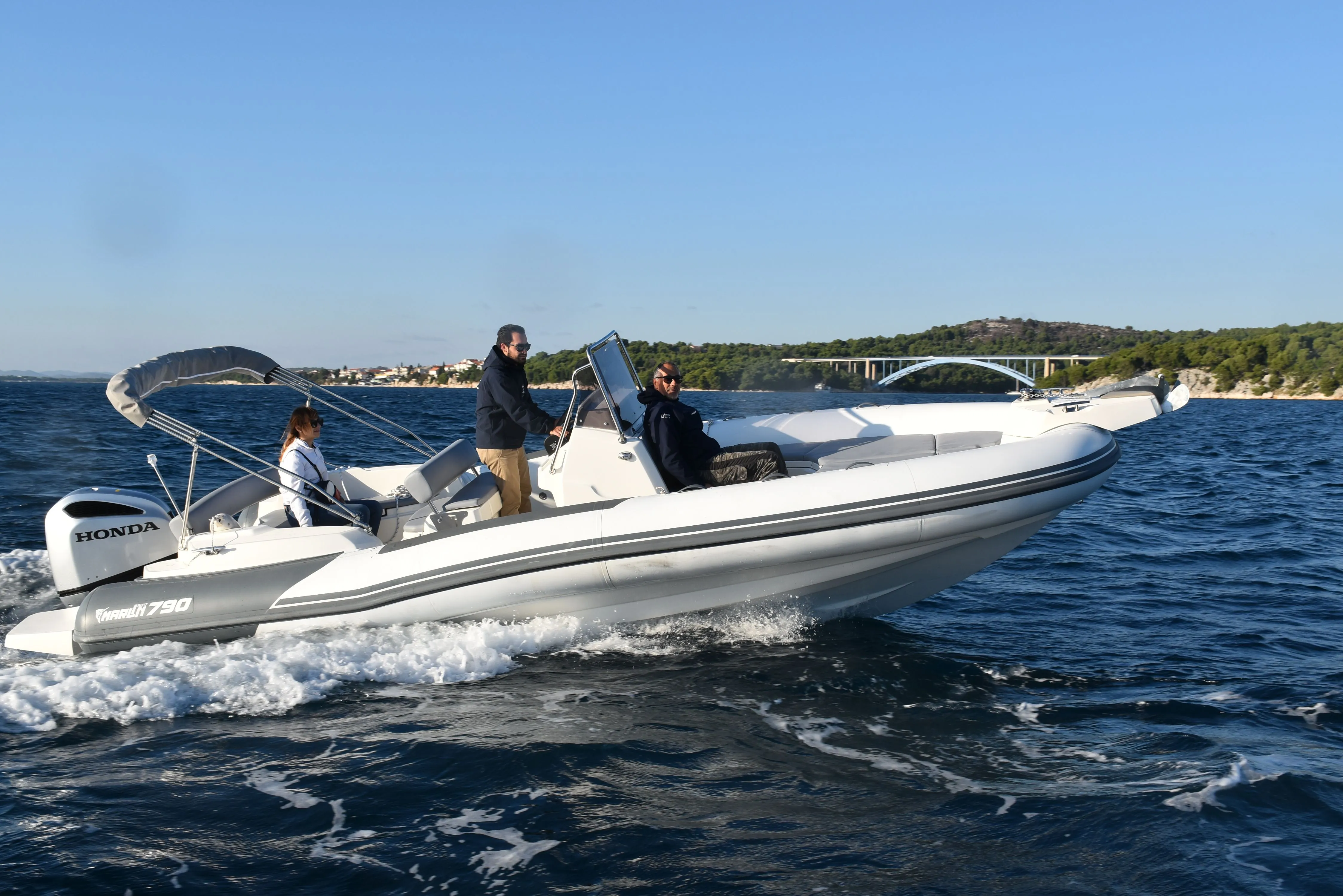 Explore Trogir on a 7.9m Marlin 790 Motor Boat Rental