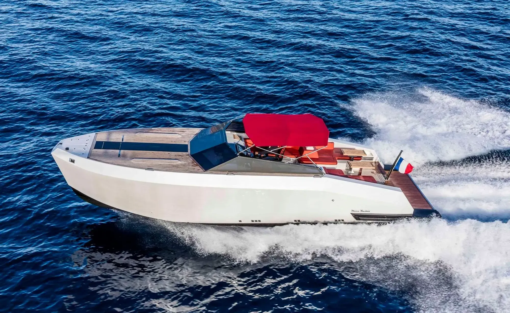Explore Cap-d’Ail on a 11.9m Mazu 38 Motor Yacht Rental