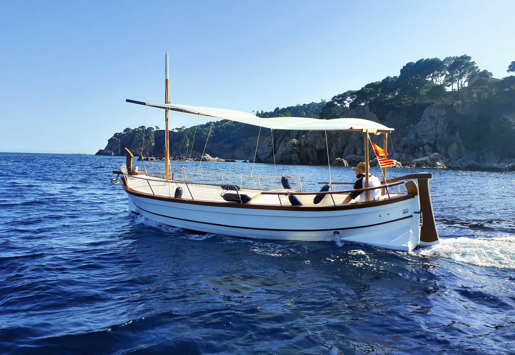 Explore Palamos on a 7.5m Menorquin 36 Motor Boat Rental