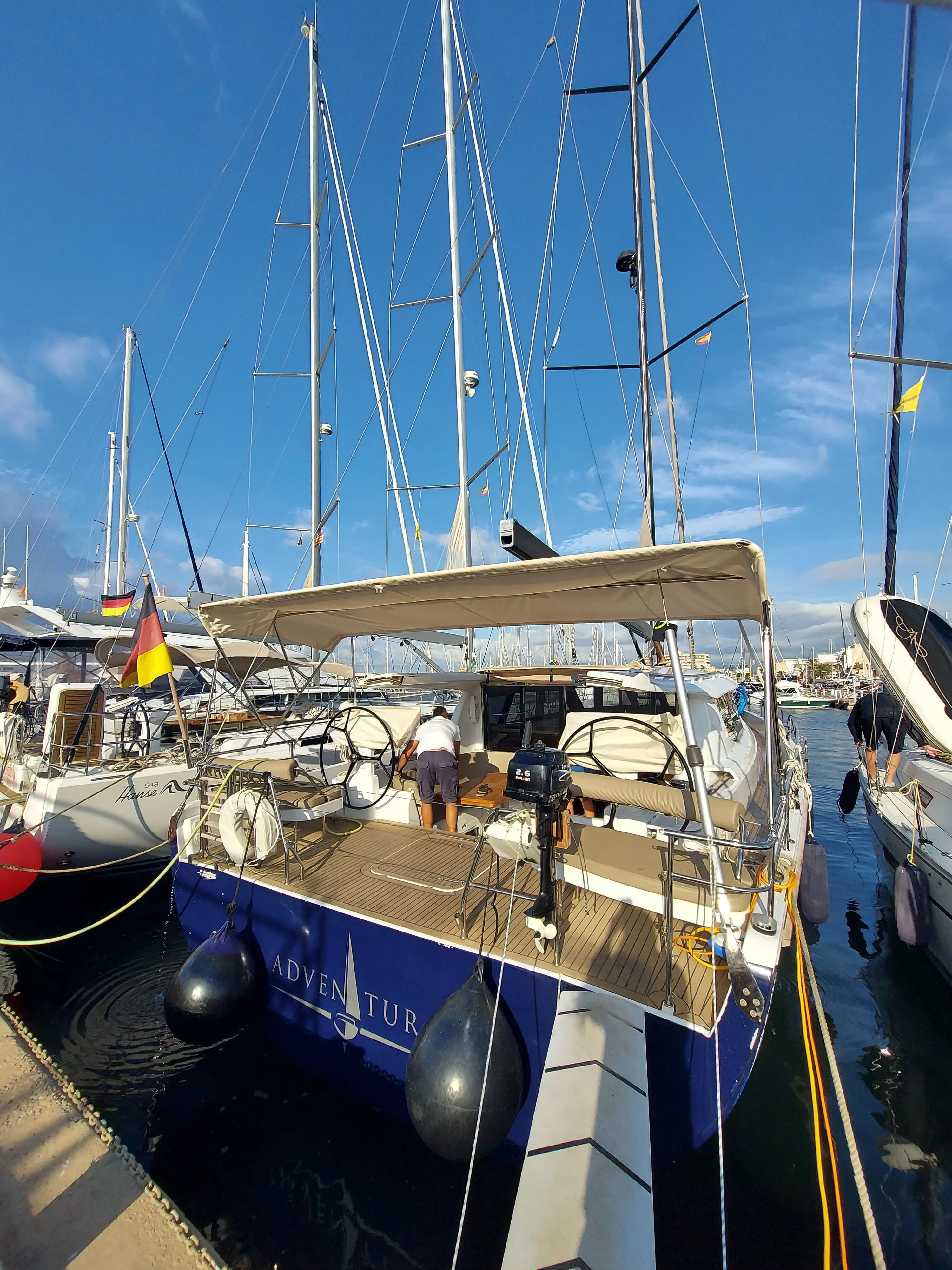 Explore Can Pastilla on a 17.1m Rental Sailing Yacht Moody 54