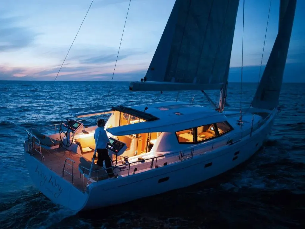 Explore Gouvia on a 17.1m Rental Moody 54