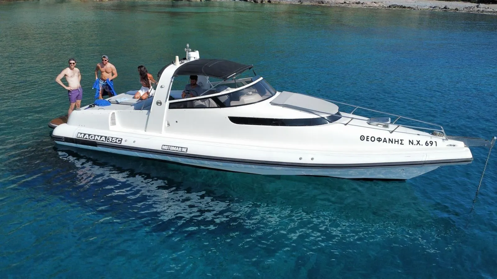 10.8m Kolymvari Motomarine Magna 35C Motor Yacht Hire
