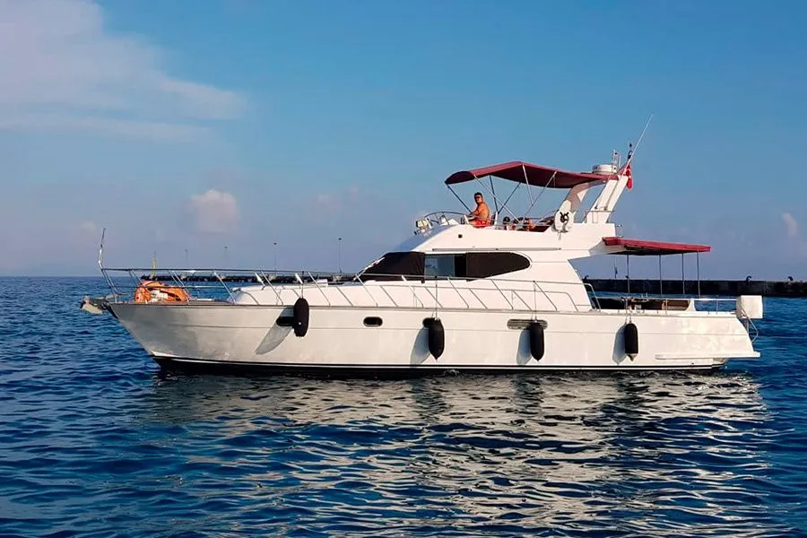 Explore Alanya on a 17m 2 Cabin Motor Yacht Rental