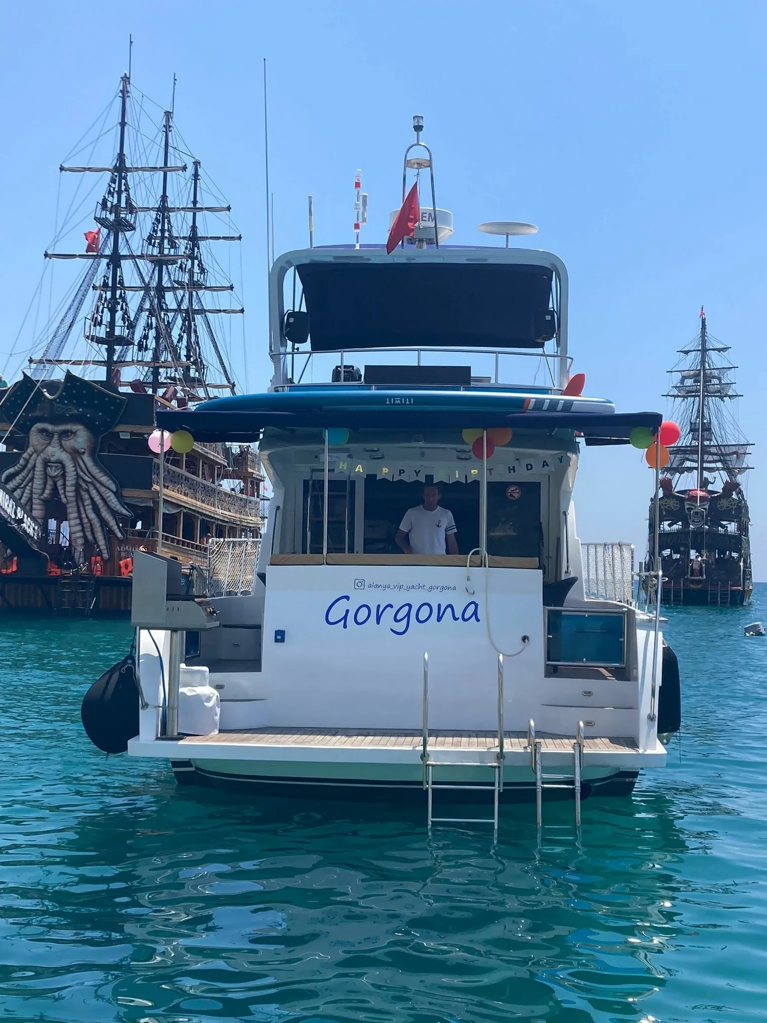 Explore Alanya on a 17m 2 Cabin Motor Yacht Rental
