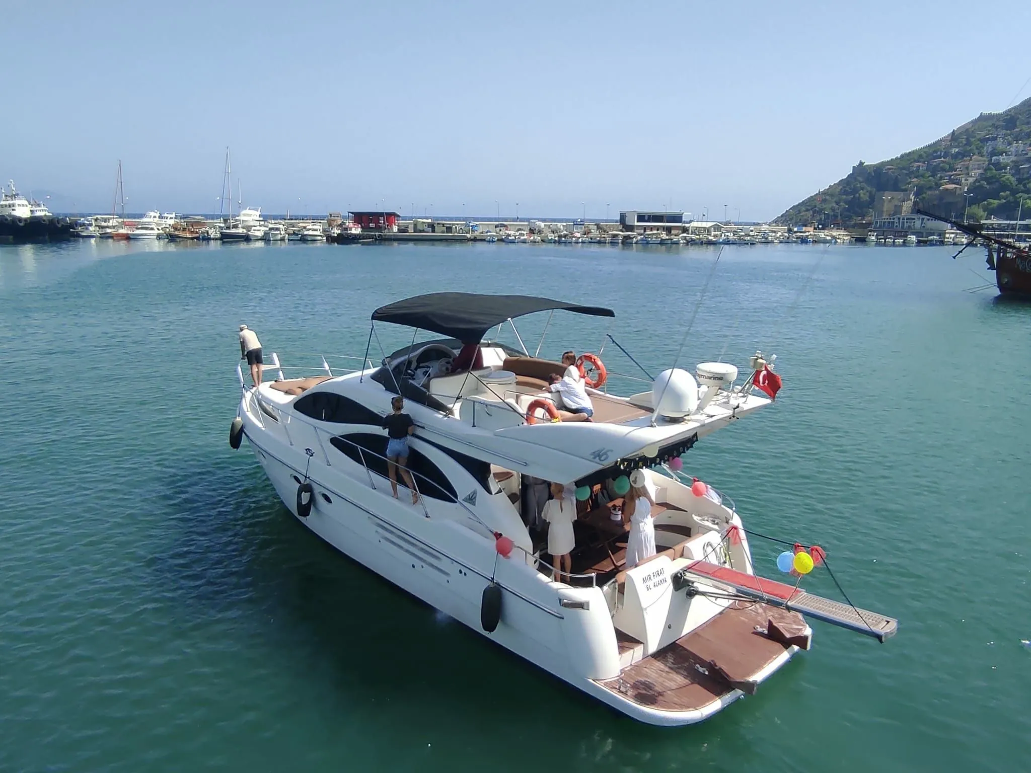16m Alanya 2 Cabin Motor Yacht Hire