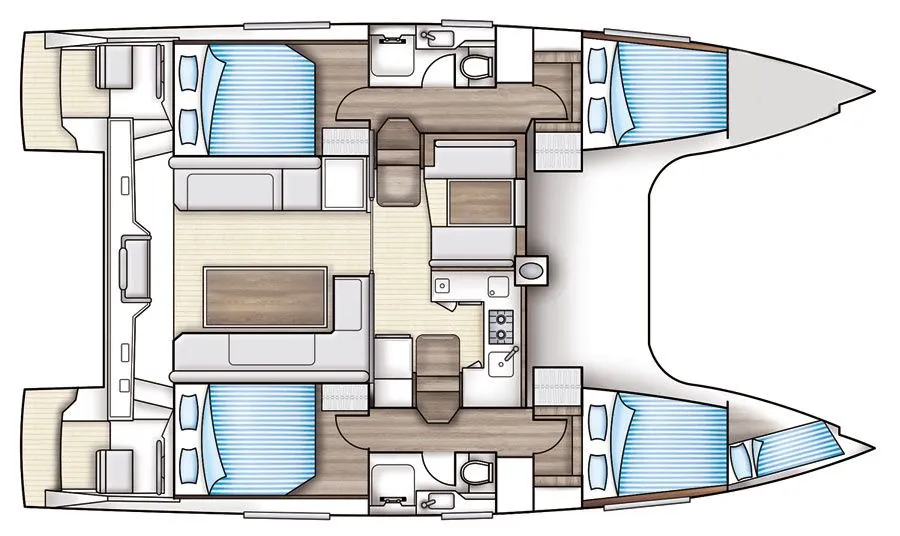 Rent a 11.98m 4 Cabin Catamaran in Pointe-à-Pitre