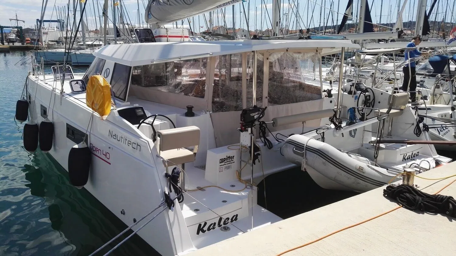 Explore Jezera on a 11.98m 6 Cabin Catamaran Rental