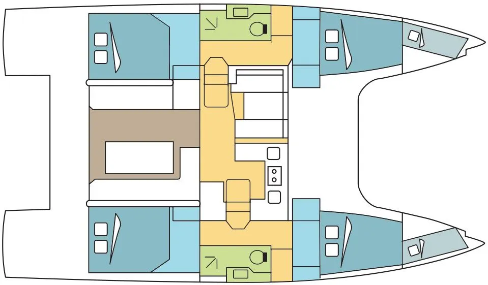Rent a 11.98m Catamaran in Koolbaai