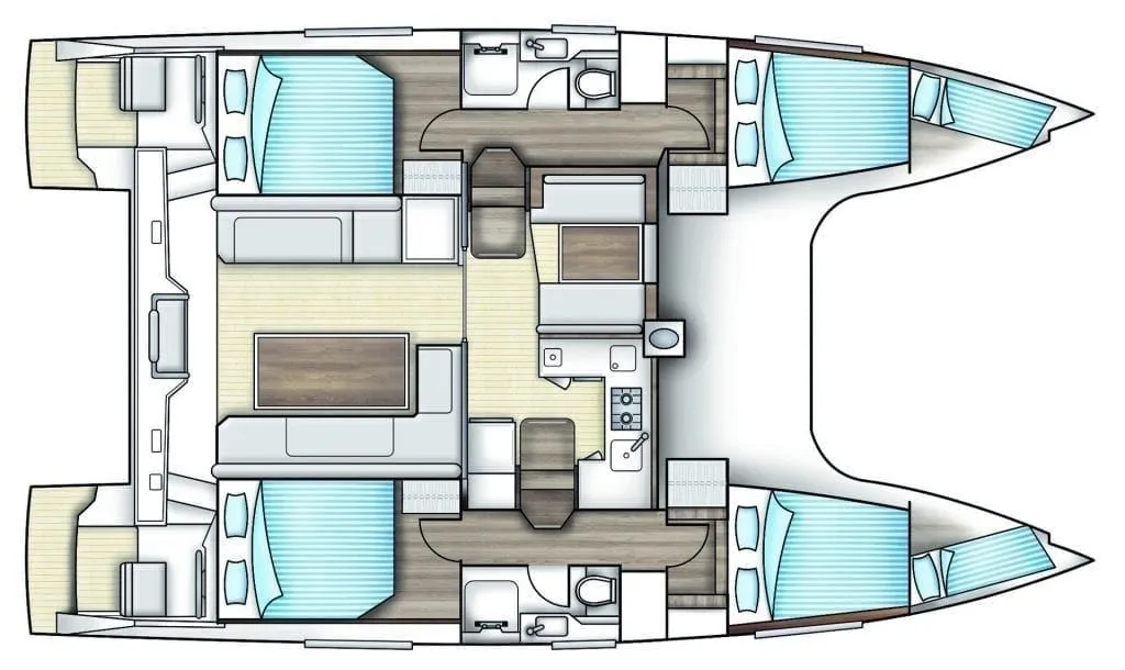 11.98m Toulon Nautitech Open 40 Catamaran Hire