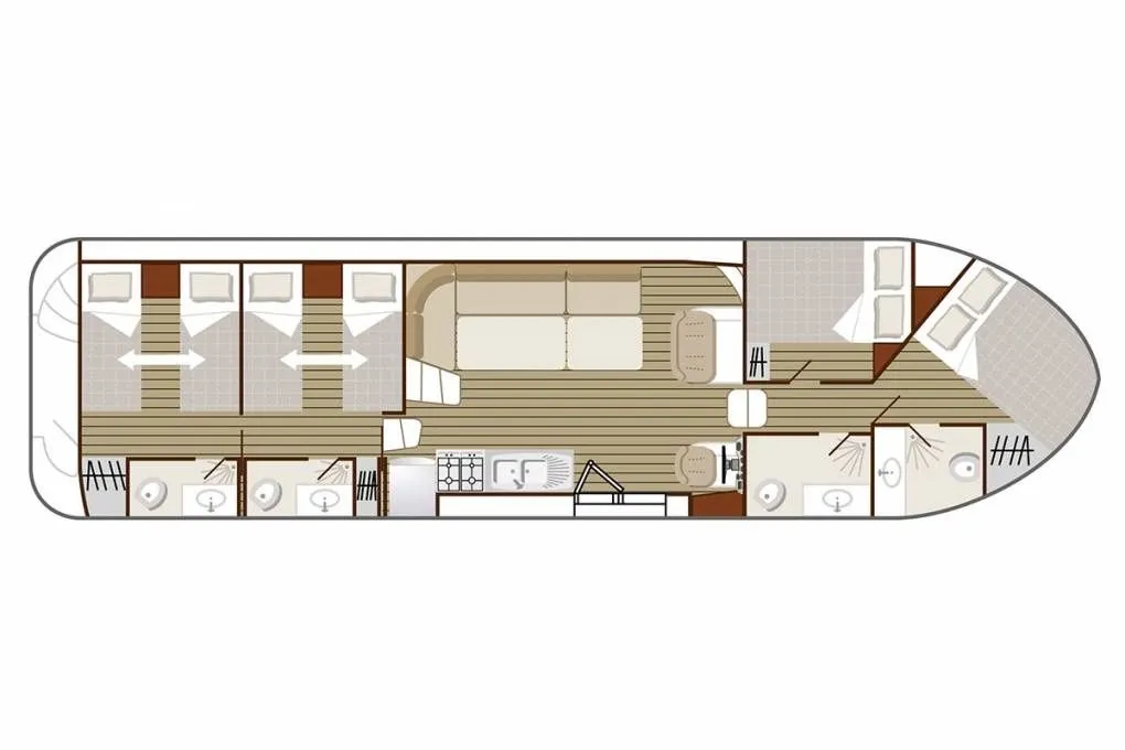 Rent a 13.5m House Boat in Glénac