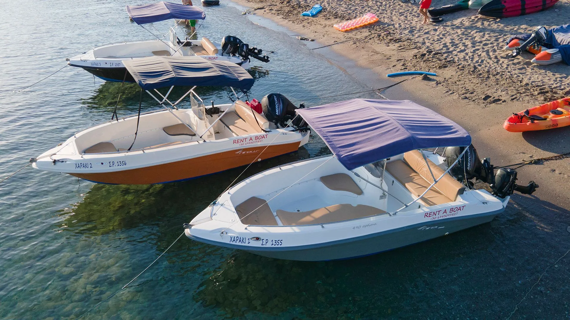 4.96m Rhodes Town Motor Boat Nireus 490 Hire