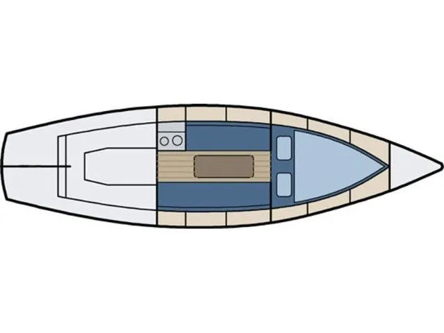 Explore Krummin on a 7.68m Rental Sailing Yacht Nordic Folkboat 370