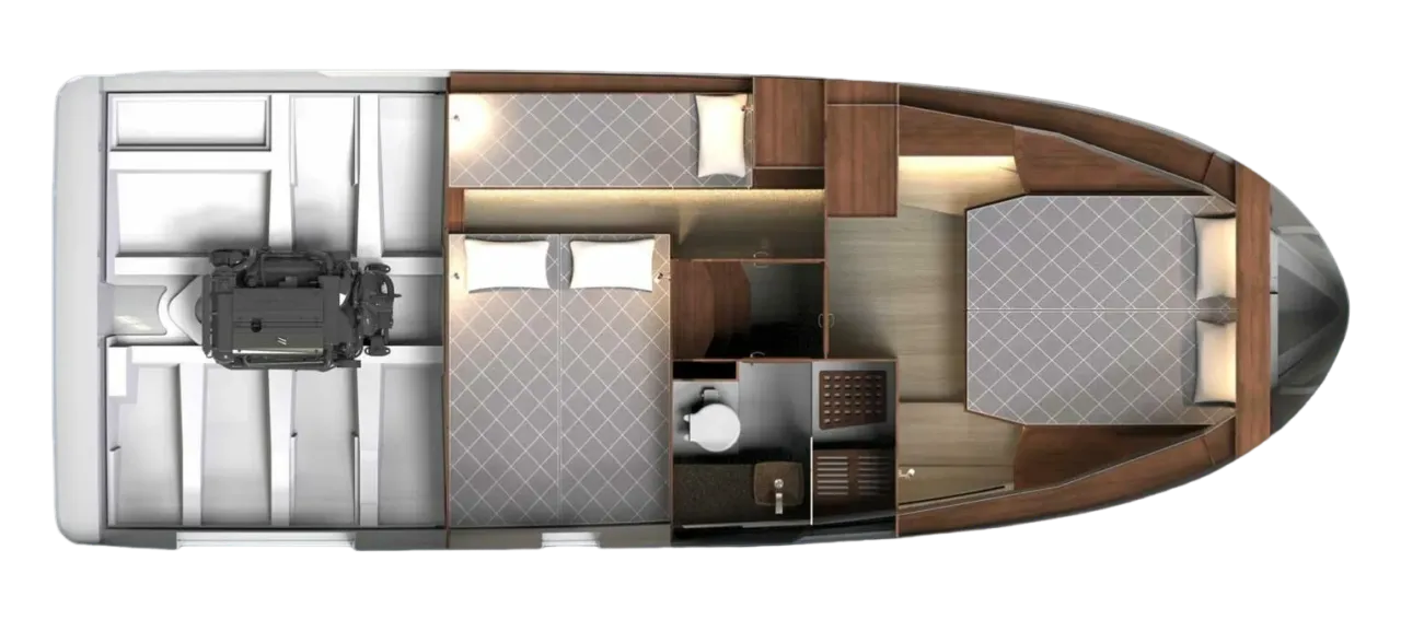 Rent a 9.8m Boat in Wilkasy