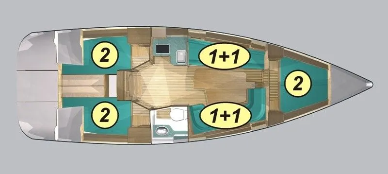 Rent a 10.45m Boat in Węgorzewo