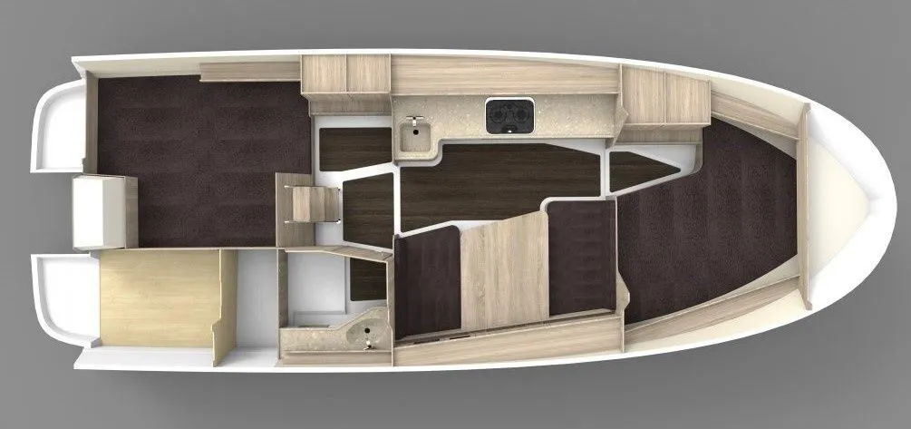 Węgorzewo Kiralık 2 Kabinli 8.7m Ev Tekne