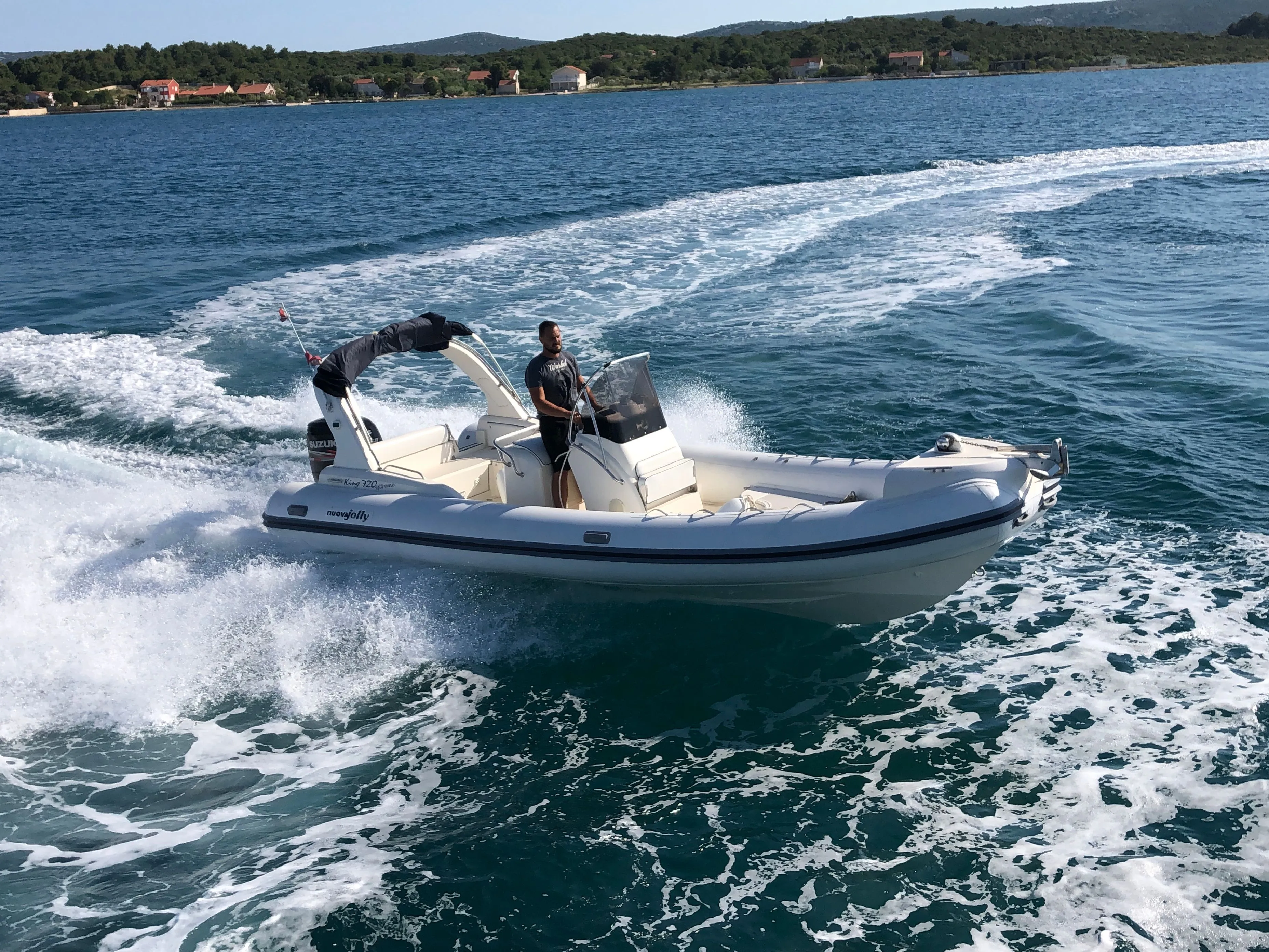 Explore Biograd na Moru on a 7.2m Nuova Jolly 720 Motor Boat Rental