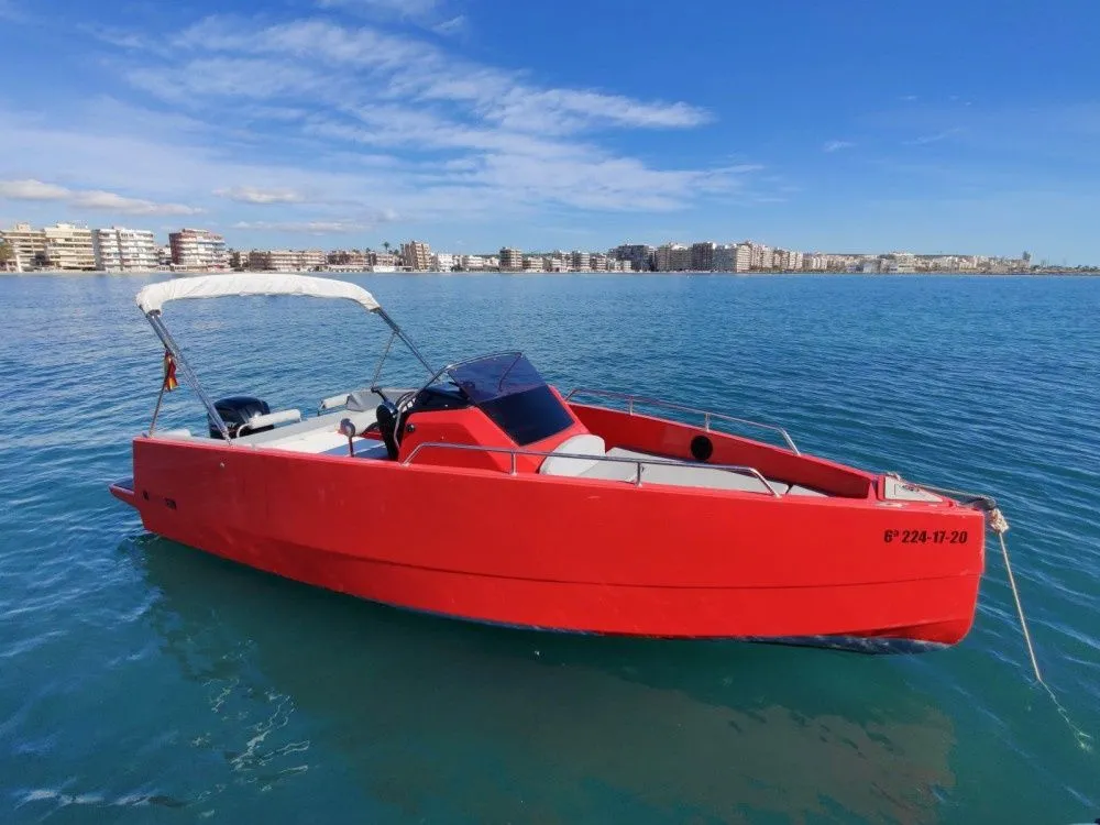 Explore Santa Pola on a 5.99m Nuva Yachts 6 Motor Boat Rental