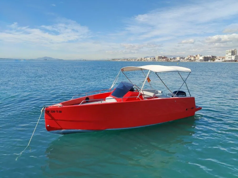 Explore Santa Pola on a 5.99m Nuva Yachts 6 Motor Boat Rental
